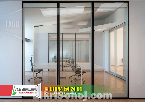 Office Thai Glass Patision Cutting Wall Glass